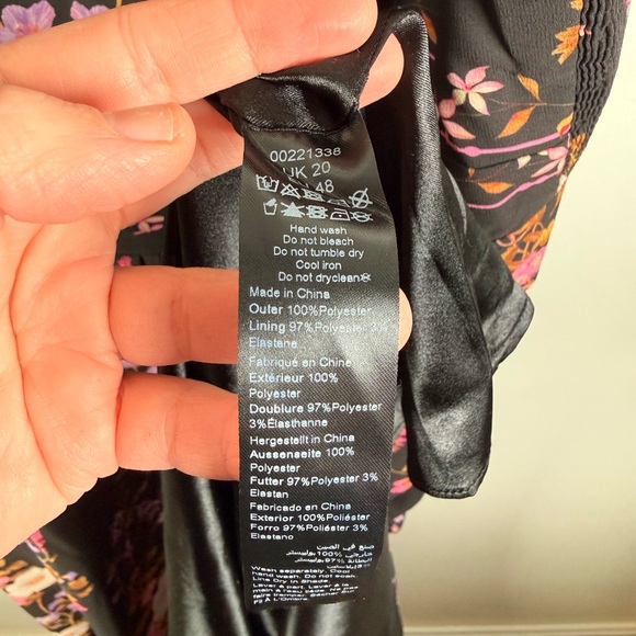 City Chic Black Floral Maxi Dress with Smocked Panels - Picture 10 of 10